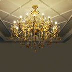 Baroque Crystal Chandelier with Modern LED Lighting