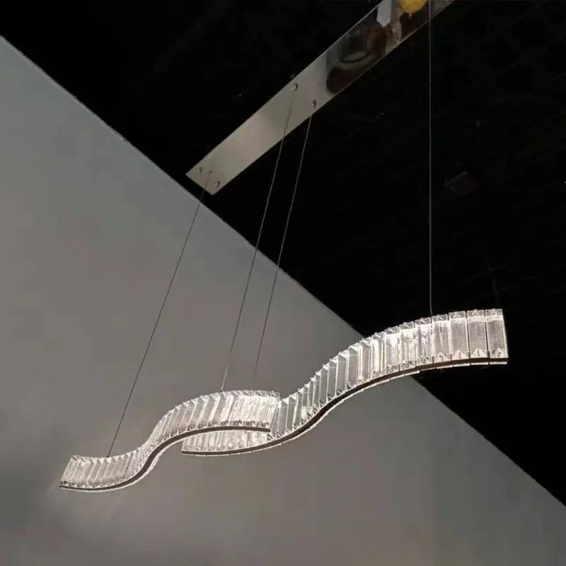 Modern Simple Design Crystal Chandelier with LED