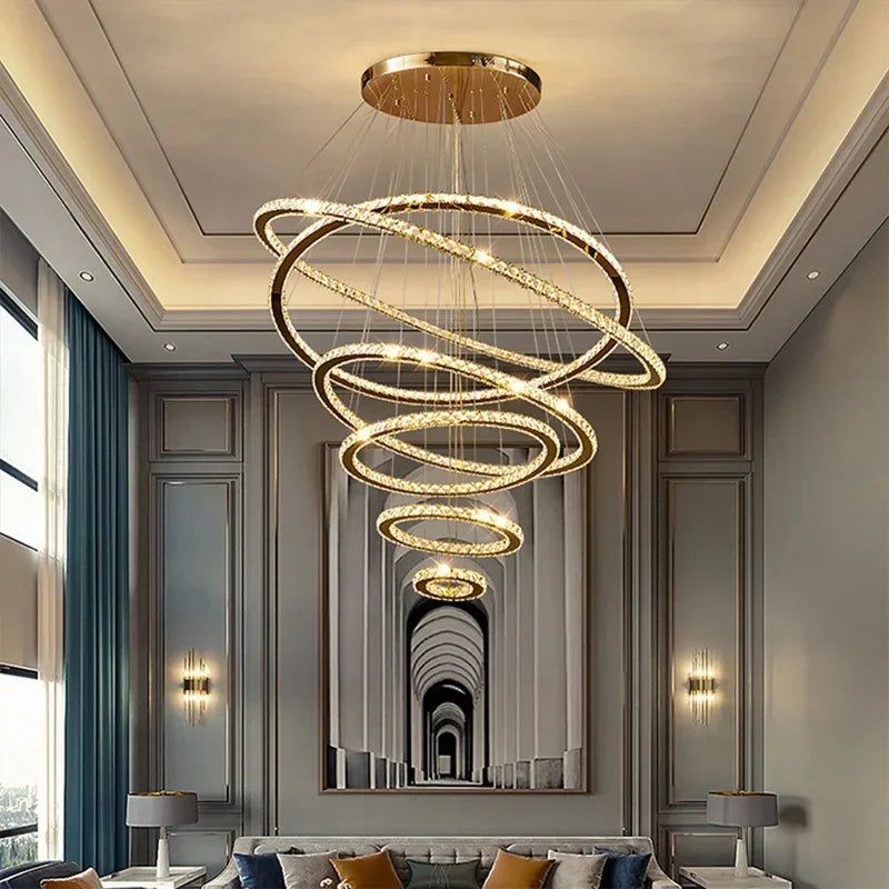 Maison Ornate Elegant Crystal Dining Room Chandelier, modern design with sparkling crystal accents.