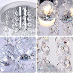 Close-ups of Maison Ornate Modern Crystal Pendant Light with tassels, faceted beads, and crystal ornaments.