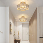 Pair of Maison Ornate Elegant Art Deco Crystal Chandelier Adjustable Lights in a contemporary style.