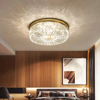 Crystal Chandelier with LED Rings Modern Design
