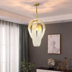 Maison Ornate Modern Crystal Spiral Luxury Ceiling Light featuring cascading crystals and sleek contemporary design.
