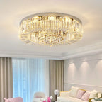 Crystal Chandelier with LED Rings Modern Design