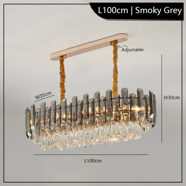 Modern LED Crystal Dining Room Chandelier