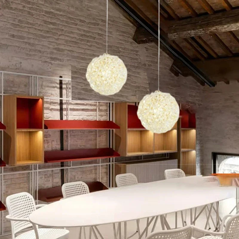 Maison Ornate Modern Crystal Ball Chandelier featuring an artistic, contemporary design with spherical crystal elements.