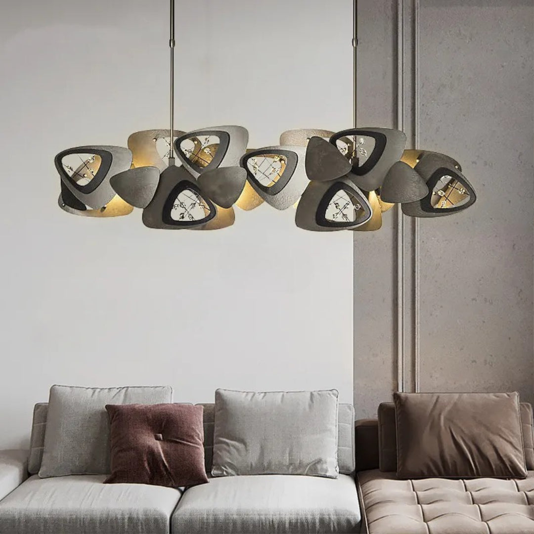 Maison Ornate Industrial Crystal Chandelier with LED, featuring elegant detailing and a modern design.