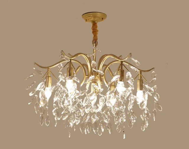 Nordic Vintage Crystal LED Chandelier Contemporary Decoration