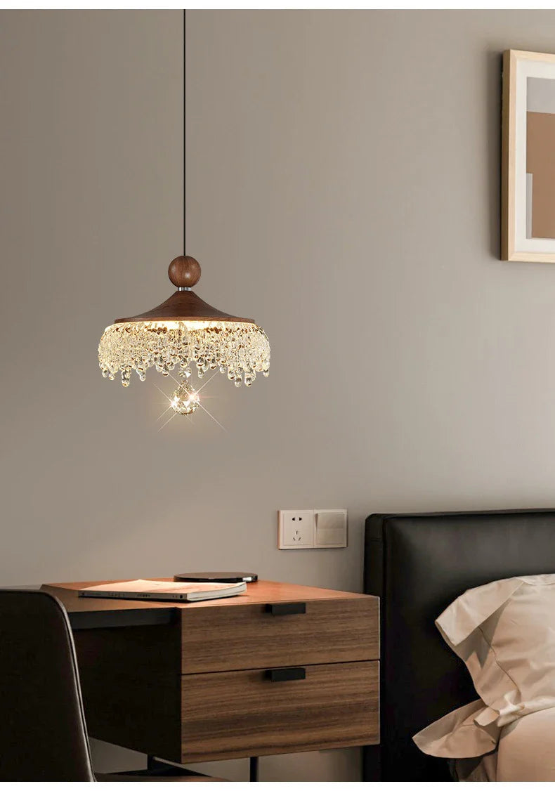 Maison Ornate French Medieval Style Crystal Teardrop Chandelier with warm, elegant illumination and ornate detailing.