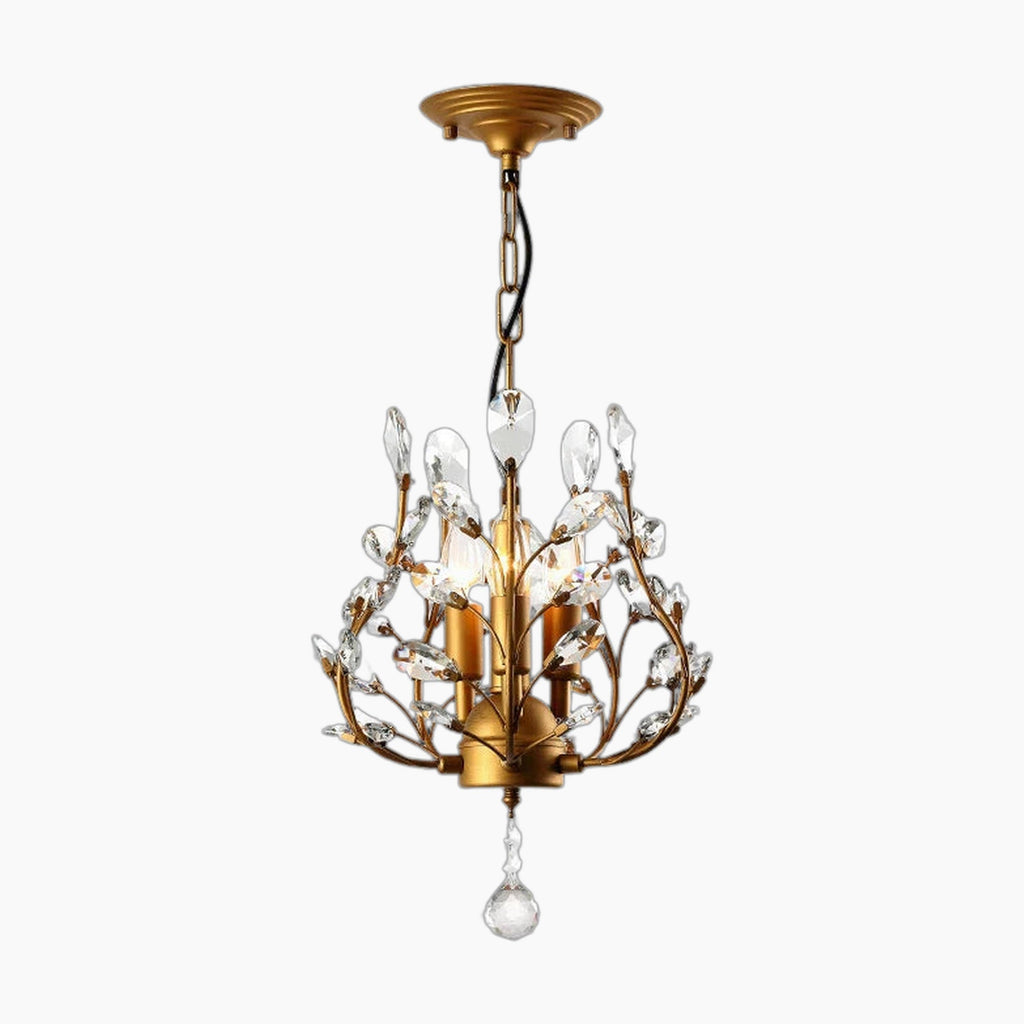 Art Deco Crystal Chandelier with Nordic LED Candles