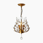 Art Deco Crystal Chandelier with Nordic LED Candles