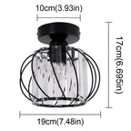 Art Deco chandelier with black base, K9 crystal panels, and metal arcs; 19cm width.