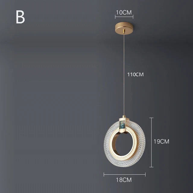 Maison Ornate Art Deco chandelier with gold emerald suspension, circular 18x19cm, 110cm cord, 10cm ceiling mount.
