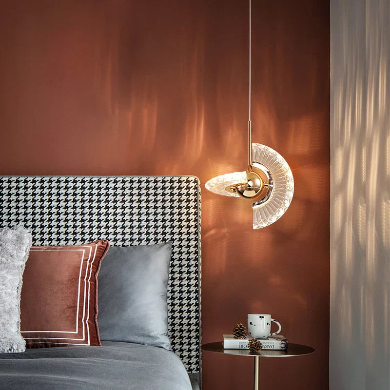 Maison Ornate Modern Crystal Chandelier with gold accents, featuring faceted crystals and contemporary design.