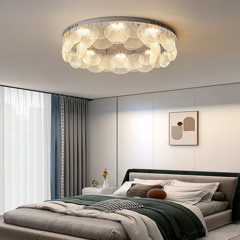 Maison Ornate Postmodern Crystal Chandelier with intricate crystal design and polished metal accents.