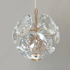 Nordic Minimalist Crystal Industrial Bedroom Chandelier