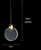 Gold and black Maison Ornate Nordic Design LED Crystal Chandelier with modern style and adjustable length.