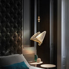 Maison Ornate Modern Crystal Chandelier with gold accents, suspended elegantly, sparkling in natural daylight.
