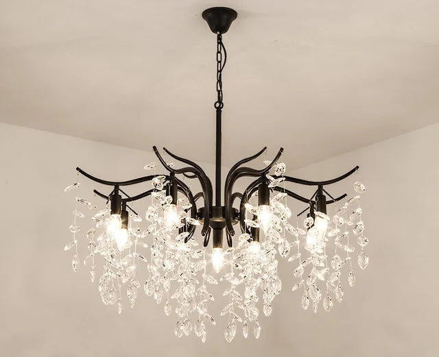 Nordic Vintage Crystal LED Chandelier Contemporary Decoration