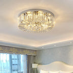 Crystal Chandelier with LED Rings Modern Design