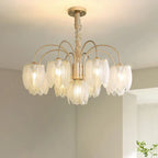 Art Deco Crystal Chandelier with LED Modern Suspension