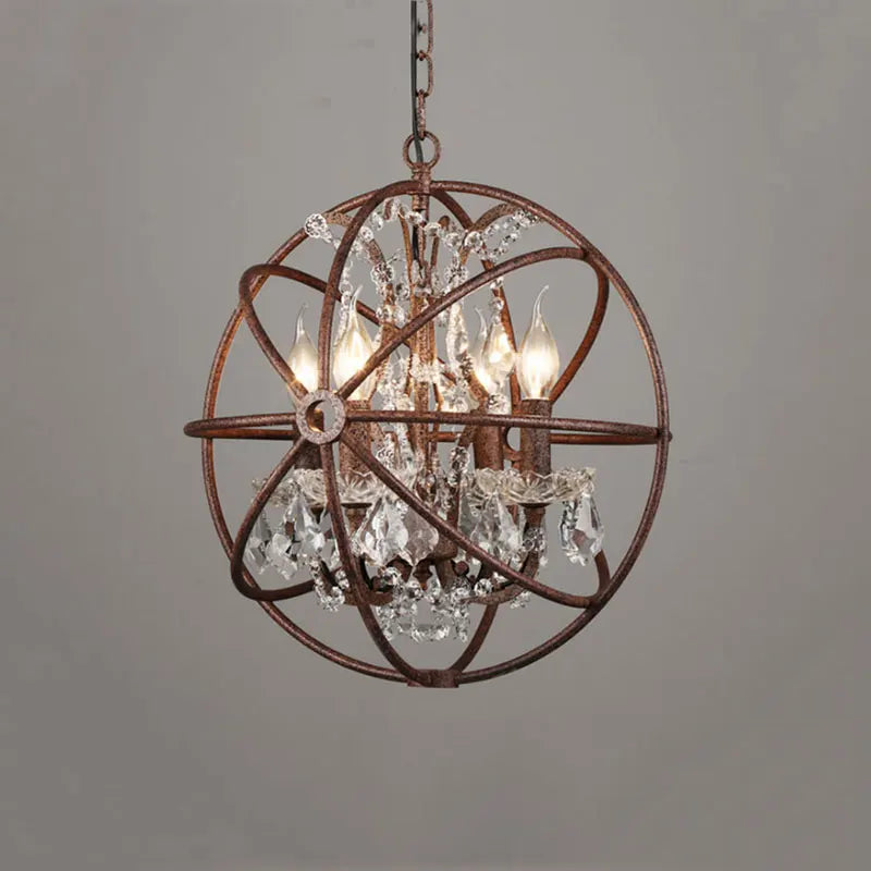 Vintage American Style Crystal Chandelier for Bar Restaurant