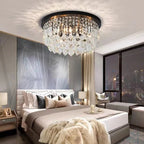 Maison Ornate Luxury American Style LED Crystal Ball Chandelier with sparkling crystals and modern design.
