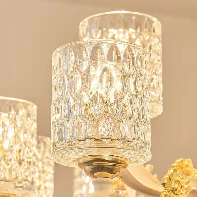 Modern Crystal Glass Baroque Chandelier