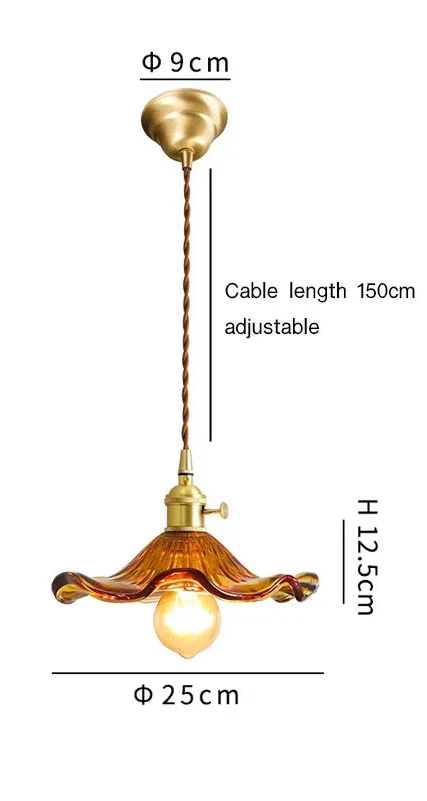 Maison Ornate vintage crystal chandelier with minimalist Japanese style, 25cm shade, adjustable 150cm cord.