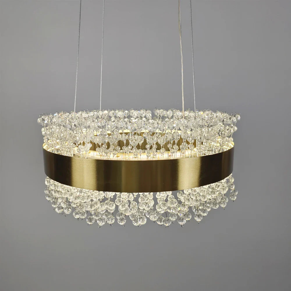Adjustable Modern LED Crystal Dining Room Chandelier
