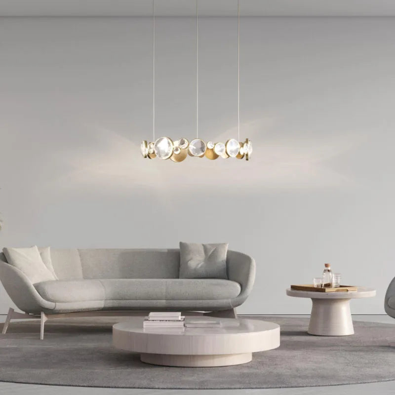 Nordic Gold Crystal Dining Room LED Chandelier
