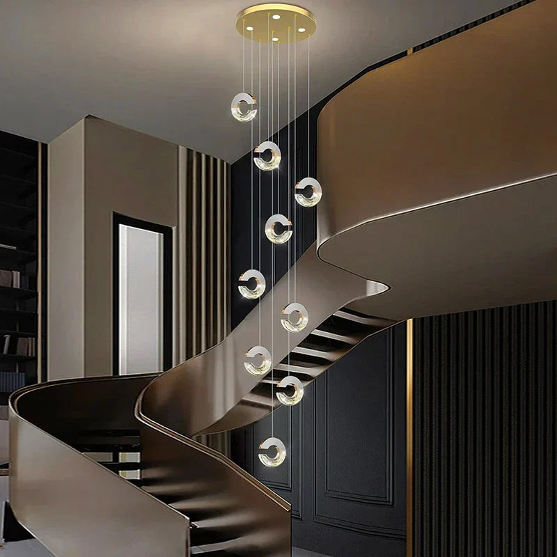 Modern Elegant Crystal Hanging Pendant Light