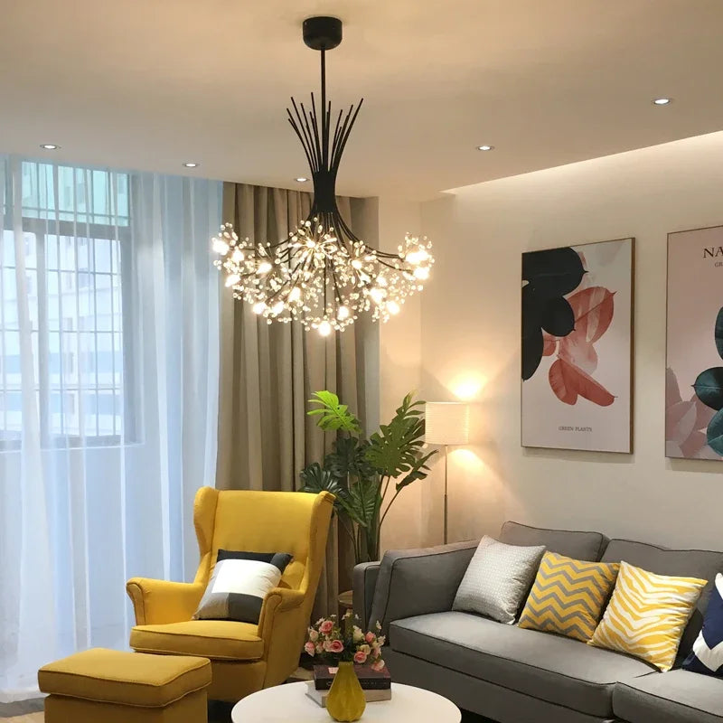 Maison Ornate Modern Crystal Dining Room Chandelier with LED Lighting, elegant and striking design.