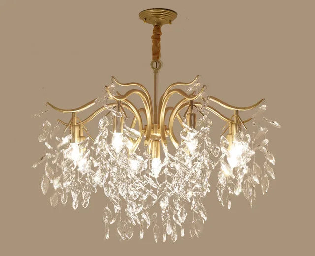 Nordic Vintage Crystal LED Chandelier Contemporary Decoration