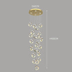 Modern Elegant Crystal Hanging Pendant Light