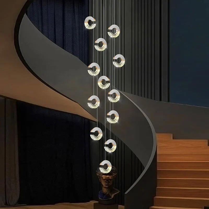 Modern Elegant Crystal Hanging Pendant Light