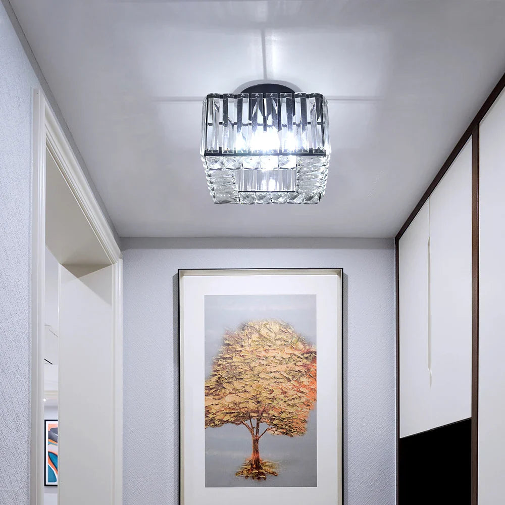 Maison Ornate Elegant Art Deco Crystal Chandelier with adjustable lights, white ceiling mount, luxurious design.