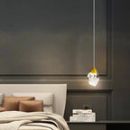 Maison Ornate's Modern Crystal Chandelier with LED lighting, elegant fixture featuring sparkling crystal accents.