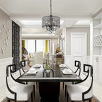 Maison Ornate Vintage American Style Crystal Iron Chandelier with intricate detailing and elegant crystal accents.