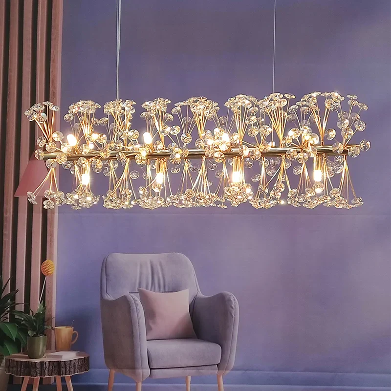 The Elegant Crystal Chandelier for Bedroom Modern Design by Maison Ornate, sparkling and luxurious.