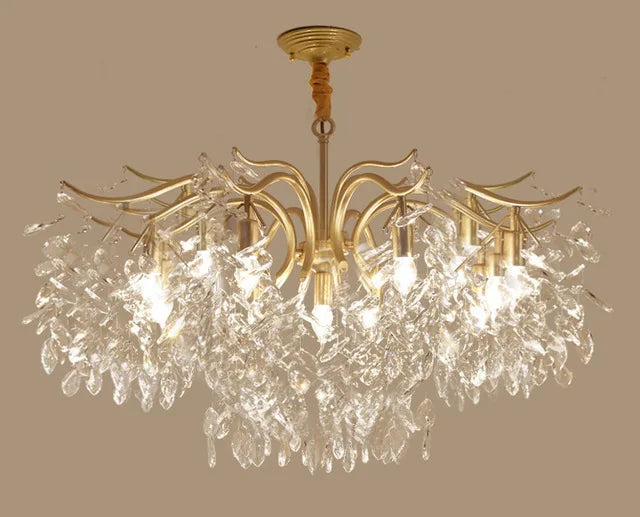 Nordic Vintage Crystal LED Chandelier Contemporary Decoration
