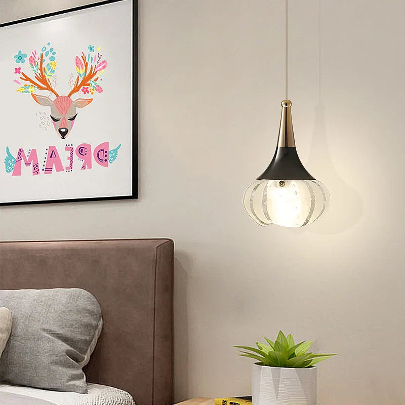 The Maison Ornate Single Head Luxury Crystal Hanging Pendant Light, a modern chandelier statement piece.