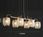 Art Deco Crystal Chandelier with LED Modern Suspension