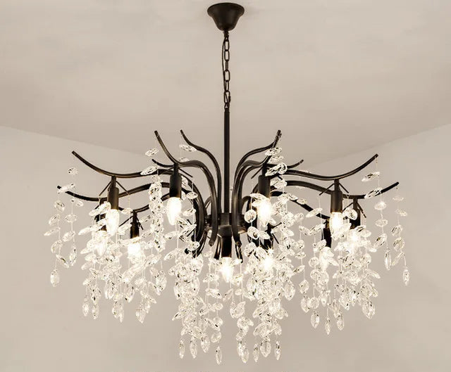 Nordic Vintage Crystal LED Chandelier Contemporary Decoration