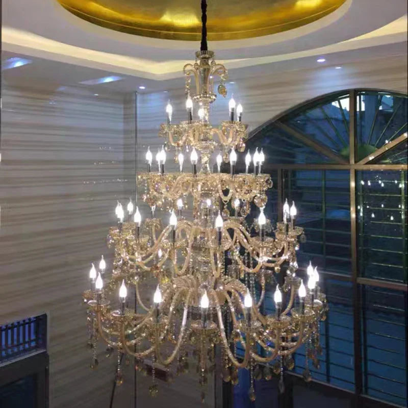 Baroque Crystal Chandelier with Luxurious Lighting Design