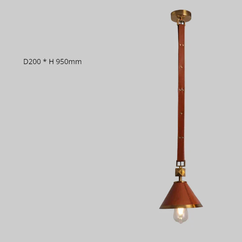 Maison Ornate Crystal Ball Chandelier with glass spheres and leather suspension, elegant modern design. D200 x H950mm.