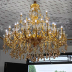 Baroque Crystal Chandelier with Modern LED Lighting
