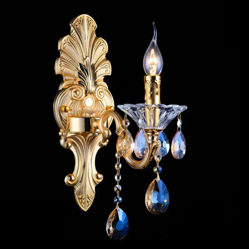 Baroque Crystal Chandelier with Modern LED Lighting