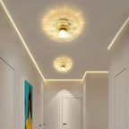 Maison Ornate Nordic Minimalist Hanging Crystal Ball Chandeliers, intricate glass and gold detailing, elegant ceiling fixtures.