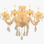 Baroque Crystal Chandelier with Ornate Pendants
